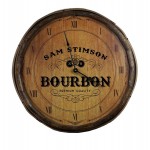 Bourbon Quarter Barrel Clock
