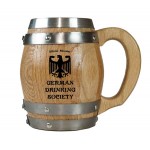German Drinking Society Barrel Mug