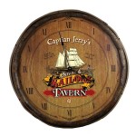 Sailor's Tavern Quarter Barrel Clock