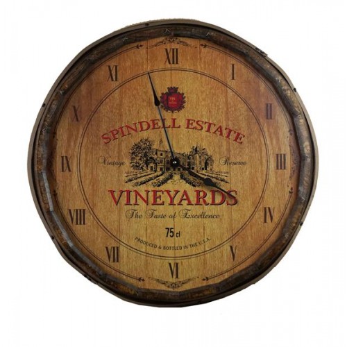 Vineyard Quarter Barrel Clock