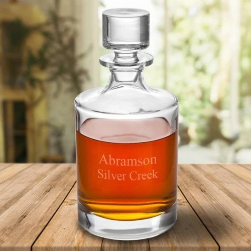 30 oz. Personalized Glass Decanter