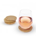 Round Bamboo & Cork Coasters by Twine®