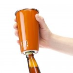 Bottle Opening Pint Cup Set - Orange