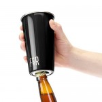 Bottle Opening Pint Cup Set - Black