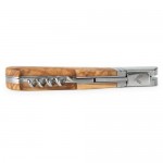 Olive Wood & Stainless Steel Corkscrew Knife by Foster & Rye